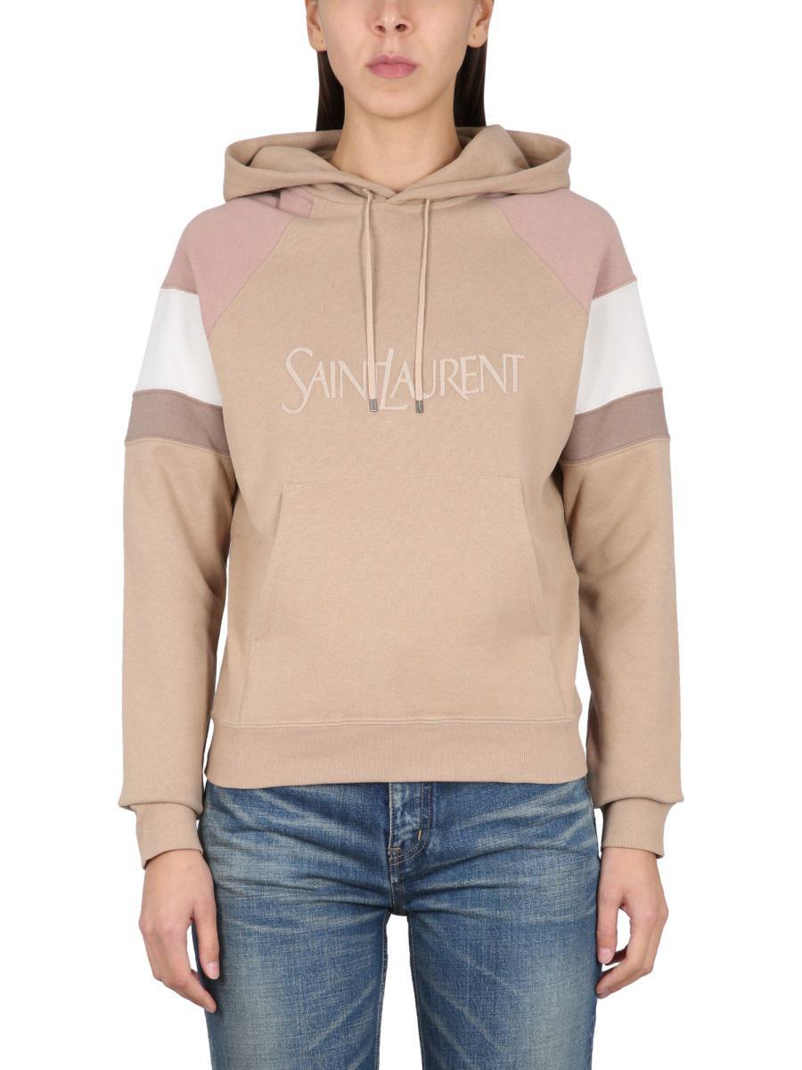 Pink saint laurent hoodie hotsell
