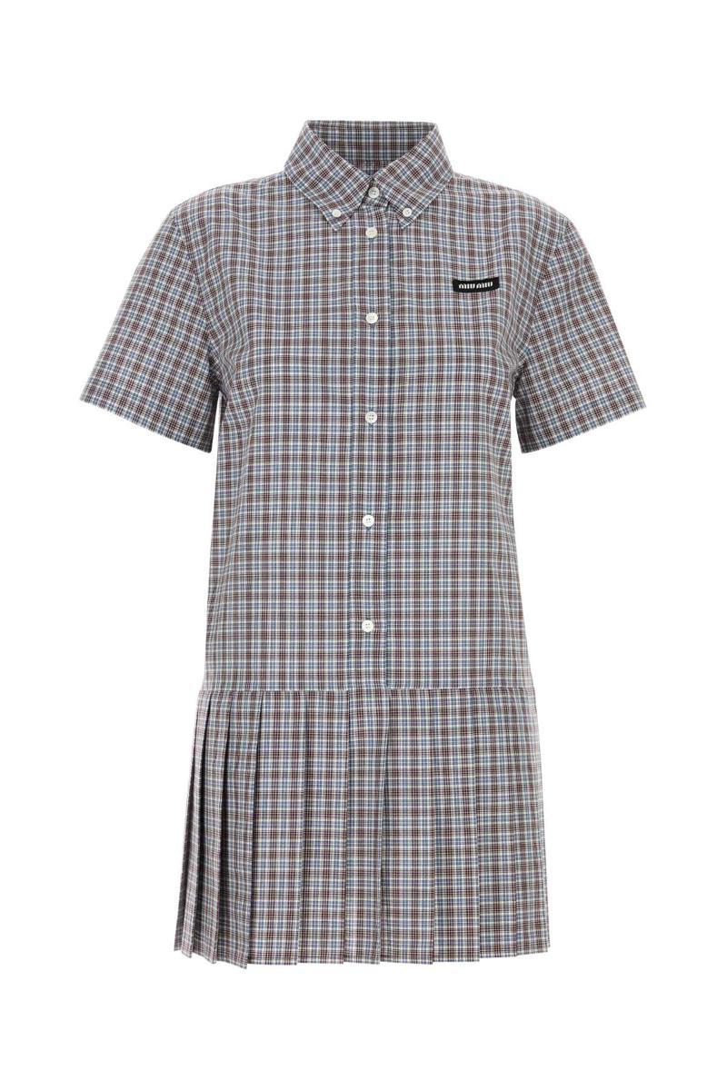 ワンピース MIU MIU SHORT DRESS Women's Short striped dress | MIU MIU | 24S