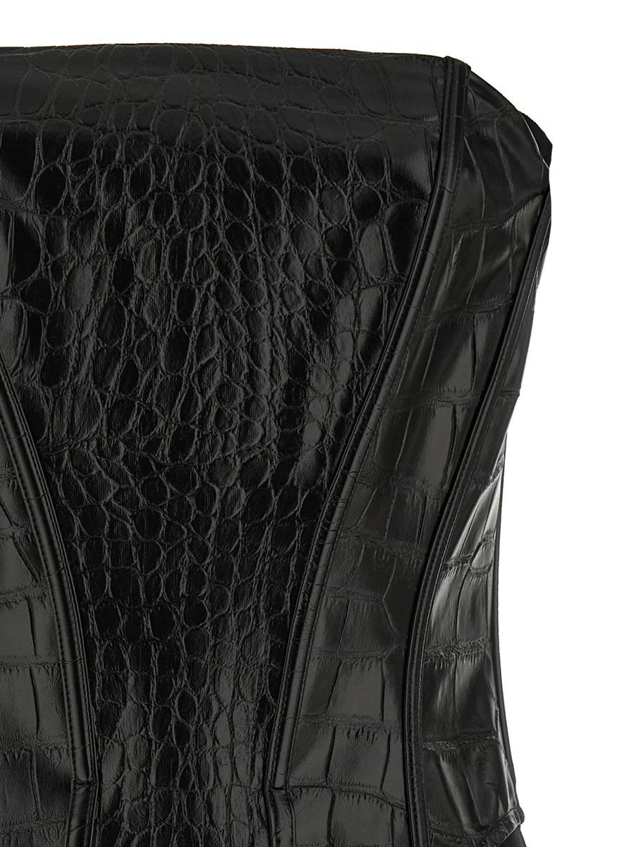 ワンピース ELISABETTA FRANCHI Coconut texture dress Elisabetta Franchi Coconut Texture Dress in Black | Lyst