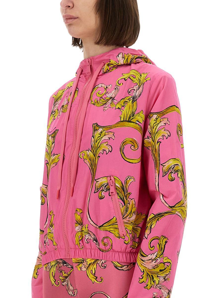 アウターその他 VERSACE JEANS \"OUTLINE BAROQUE\" WINDBREAKER VERSACE JEANS COUTURE Outline Barocco Windbreaker Jacket