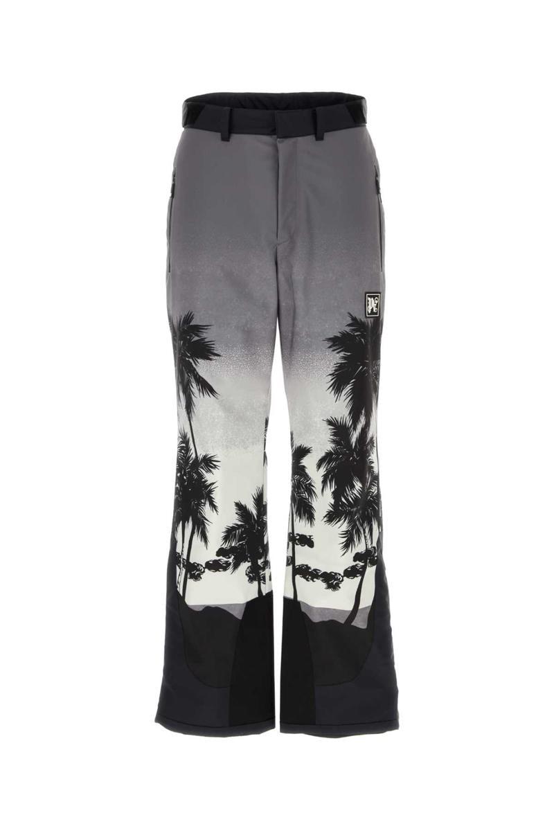 Palm Angels Gray Appliqué Lounge Pants