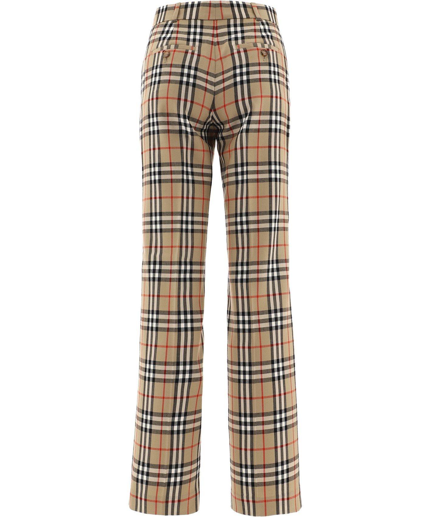 Burberry Fleur Vintage Check Trousers | Lyst