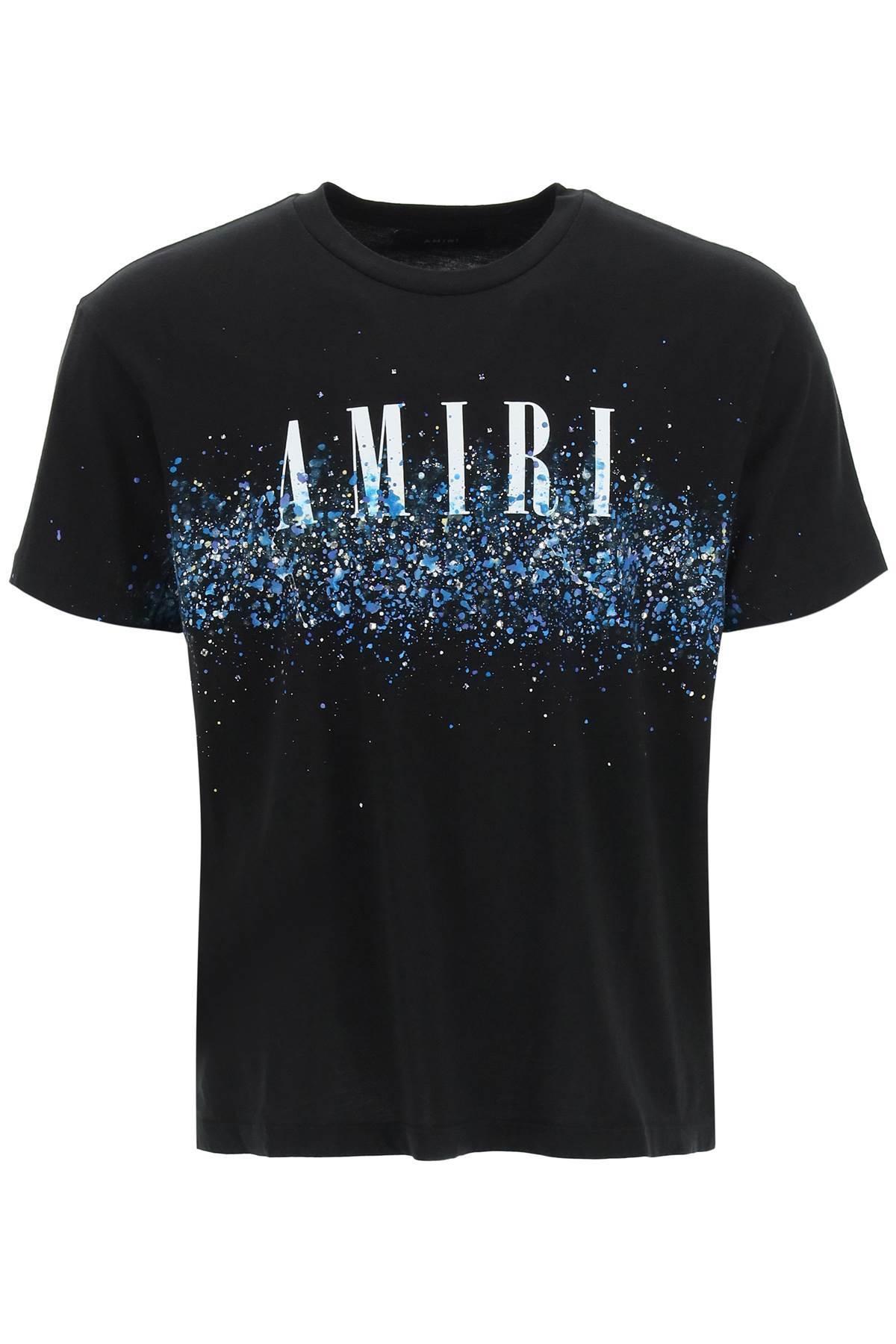Amiri Crystal Core Logo Painter T-shirt in Black for Men | Lyst