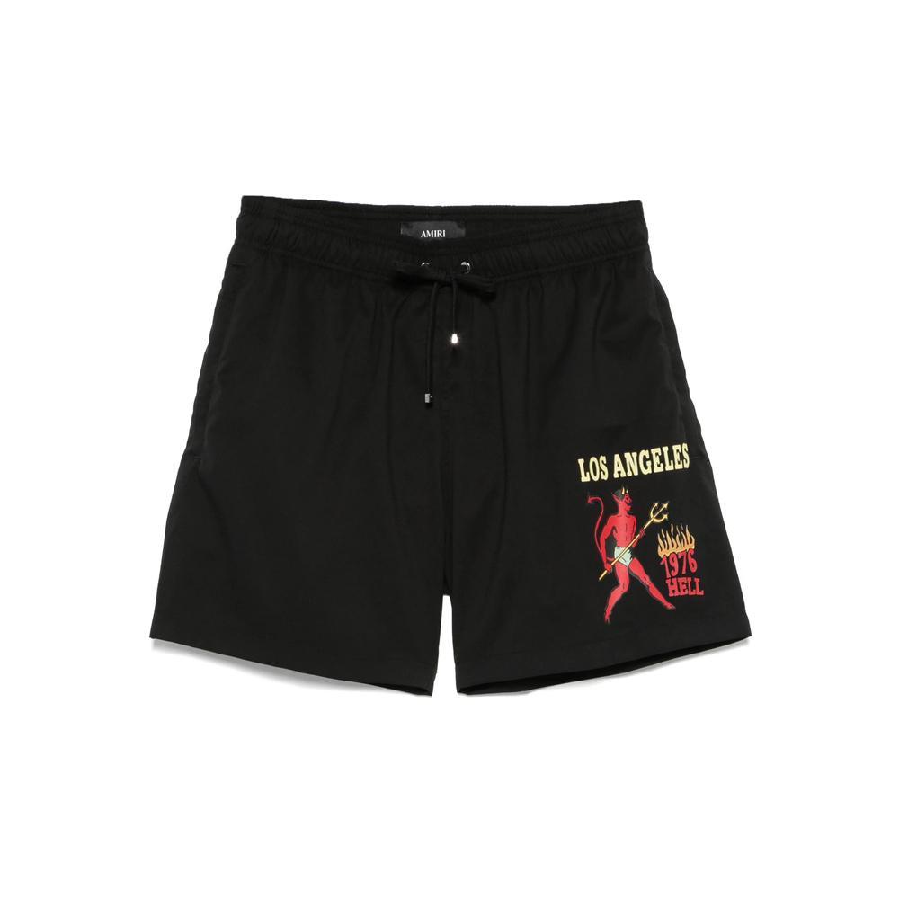 AMIRI Men's Ma Bar Swim Trunk in Peach Amiri
