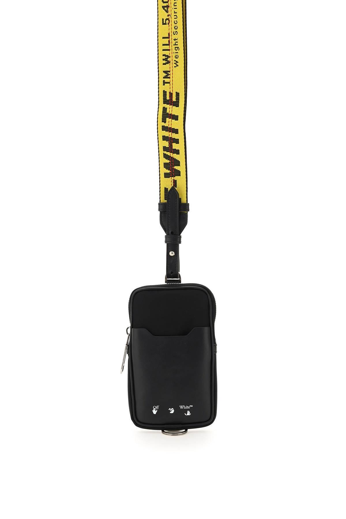 Off White c o Virgil Abloh Nylon Neck Pouch in Black for Men Lyst