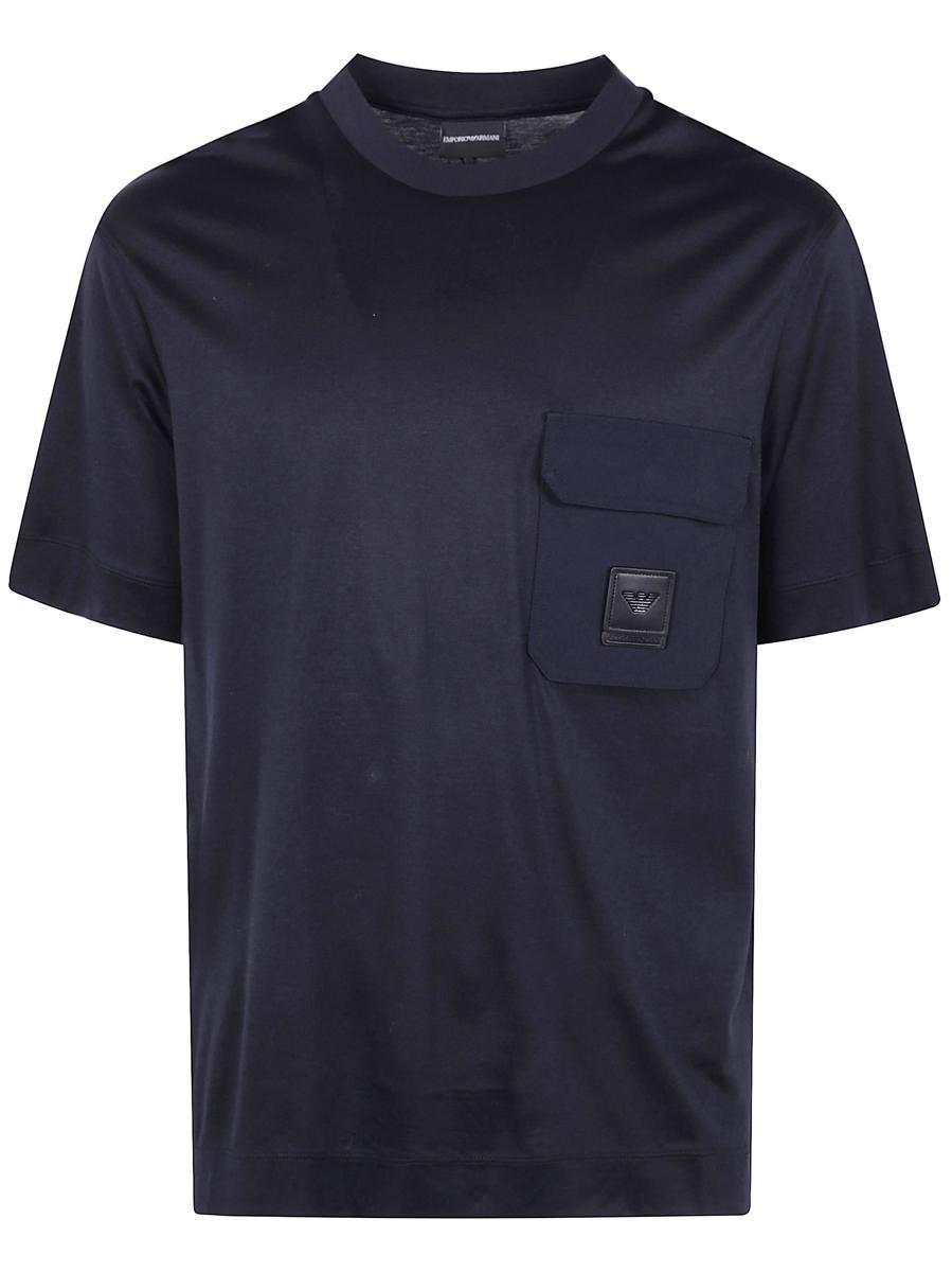 Tシャツ・カットソー EMPORIO ARMANI SHORT SLEEVES ROUND NECK SWEATER Emporio Armani Short Sleeves Round Neck Sweater | ModeSens