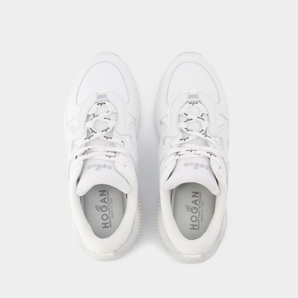 Hogan H597 Allacciato H Sneakers in White | Lyst