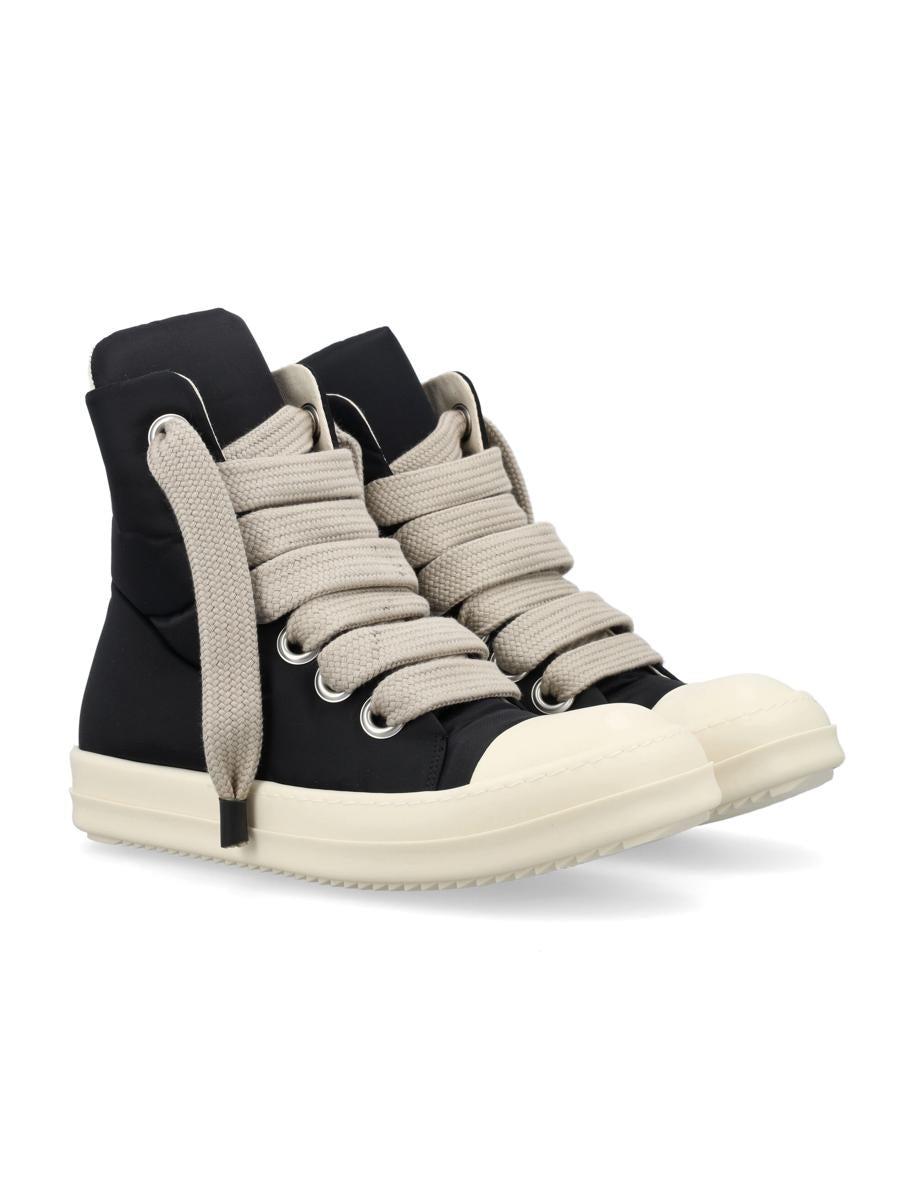 RICK OWENS JUMBO LACE PUFFER ナイロンパフ スニーカー Rick Owens Jumbo Lace Puffer Sneakers in Black for Men | Lyst