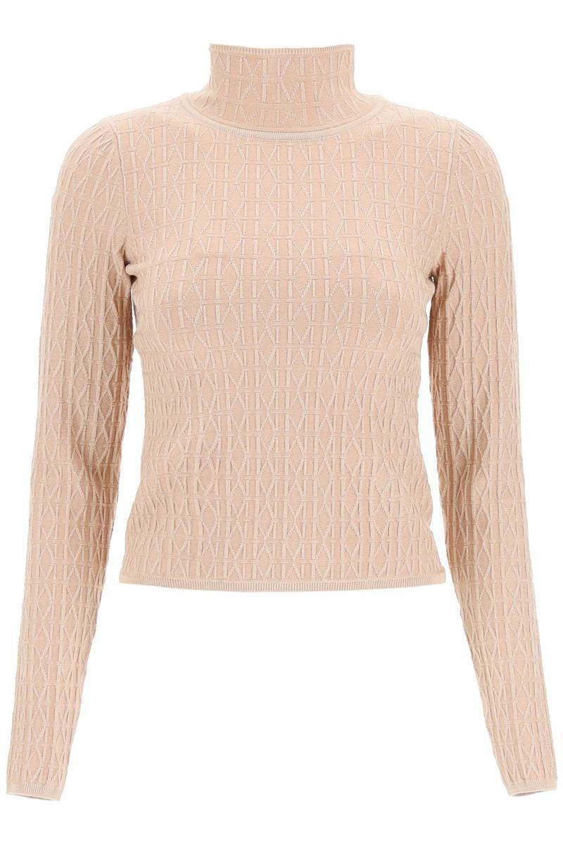 MARCIANO BY GUESS 'emma' Monogram Turtleneck Sweater in White