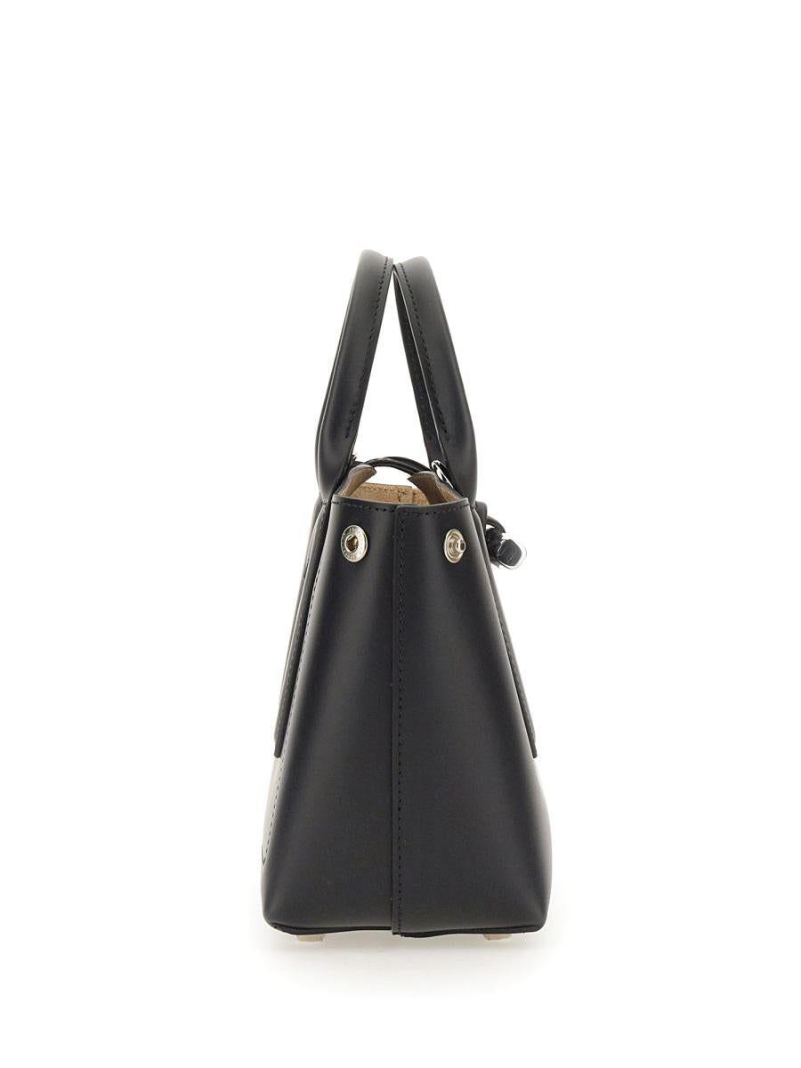 Longchamp Black Vintage Roseau Leather Bucket Bag