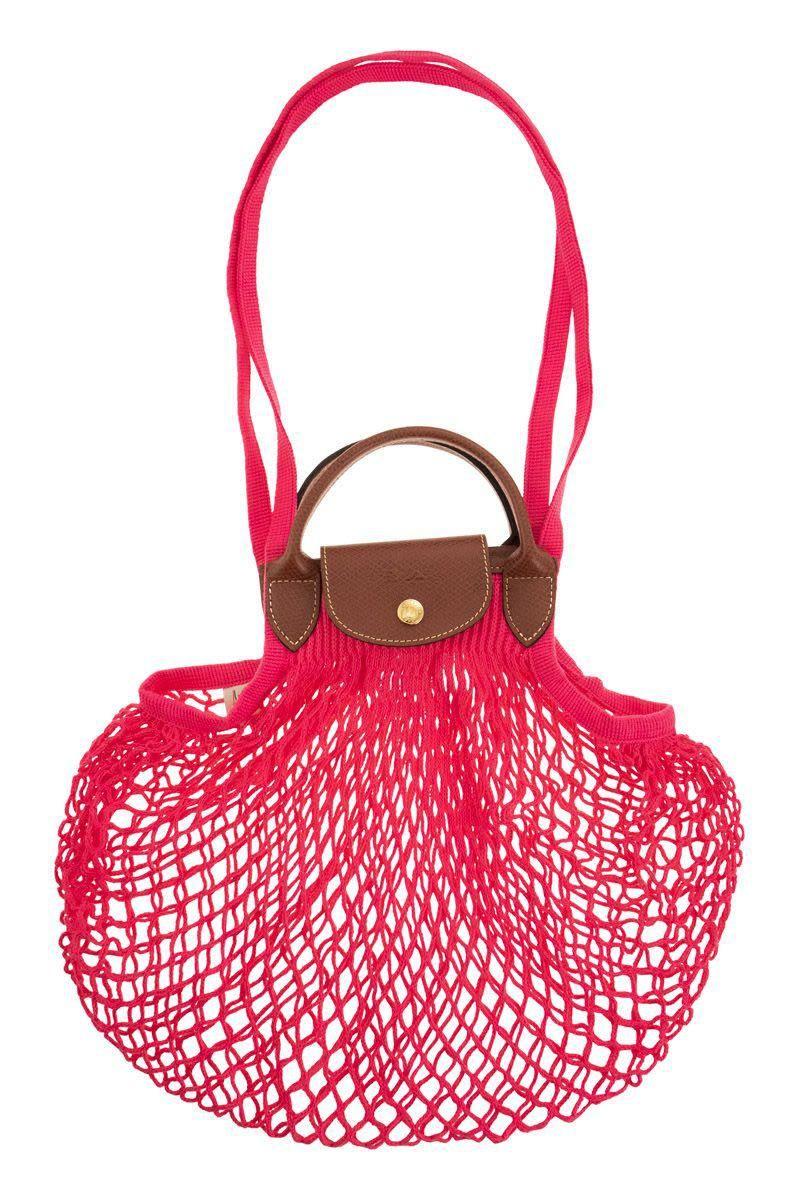 Longchamp pink Mini Le Pliage Filet Shoulder Bag
