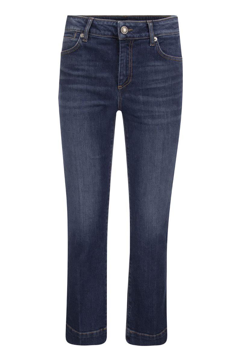 Sportmax Riad - Denim Mini Flare Perfect Fit in Dark Denim (Blue) | Lyst