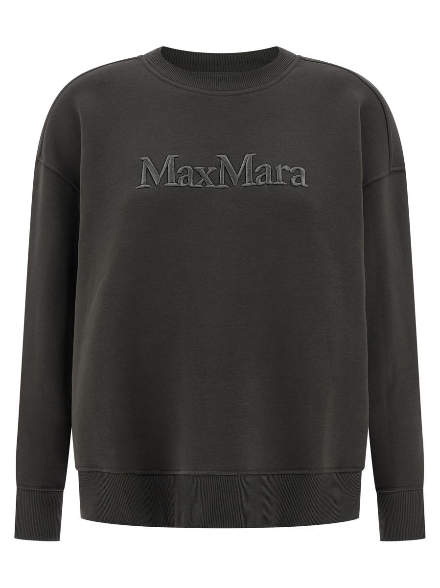 【送料&関税込】Max Mara Black Wool Obbia Sweatshirt Max Mara Black Wool Obbia Sweatshirt | italist