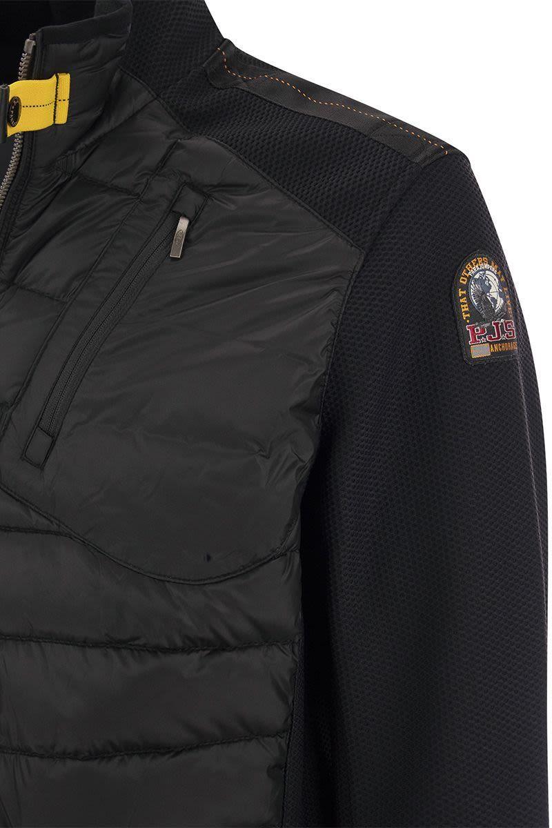 Parajumpers Jayden - Bimaterial Jacket in Black for Men | Lyst
