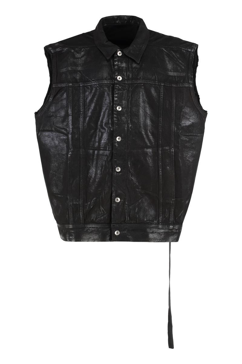 Rick Owens denim vest Jumbo Flight Vest PRM EU