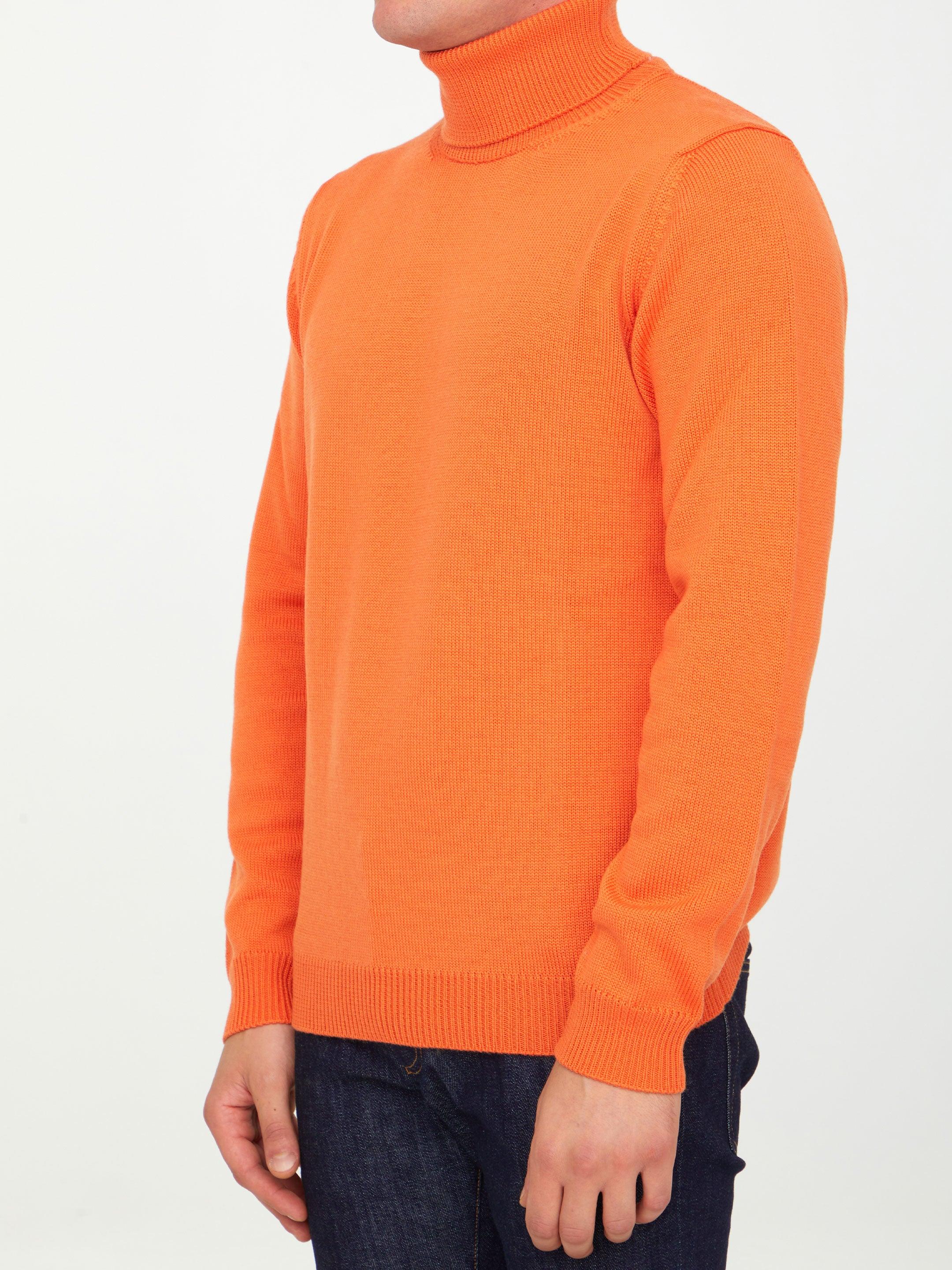 即納-96時間限定 ROBERTO COLLINA ロベルトコリーナ ニットセーター アウター メンズ Sweaters Orange 