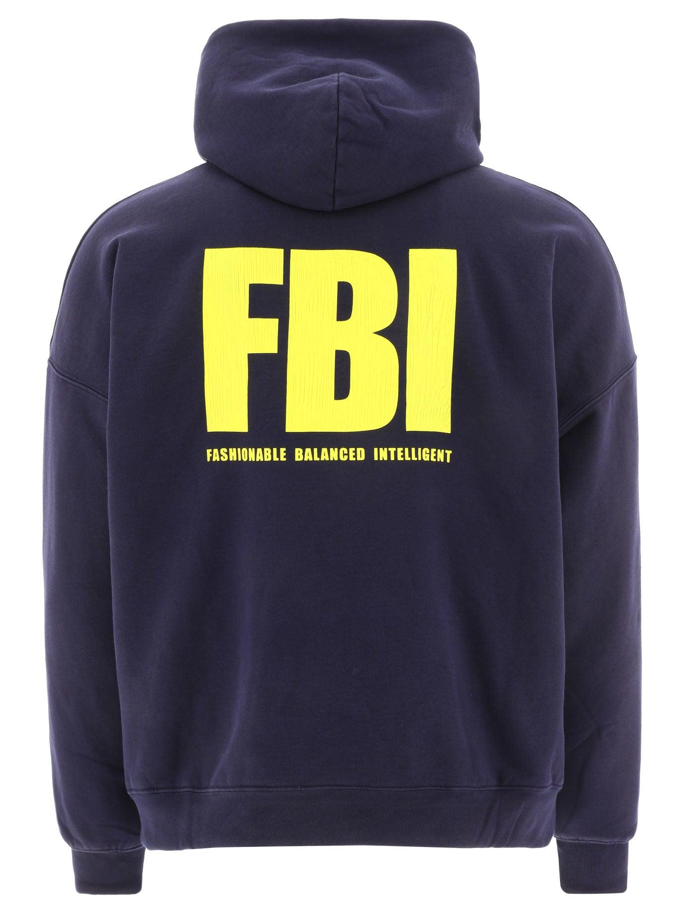 Balenciaga "fbi & Year Of The Tiger" Reversible Hoodie in Blue for Men |  Lyst