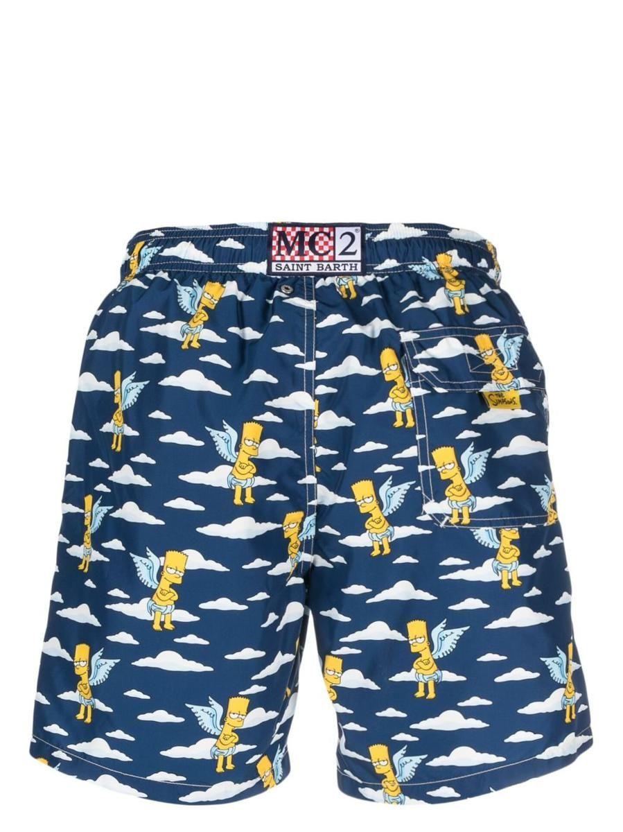 Mc2 Saint Barth X The Simpsons Graphic-print Swim Shorts in Blue for Men |  Lyst