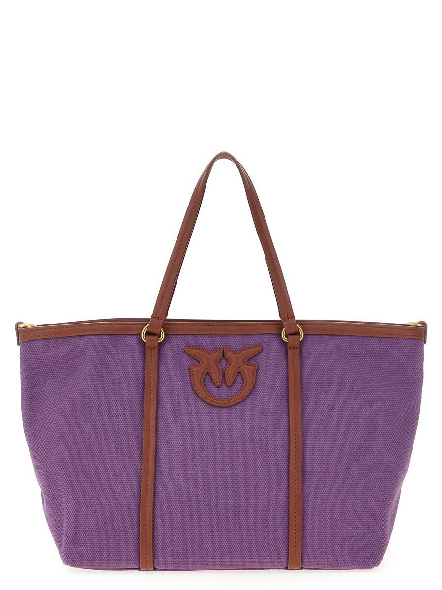 トートバッグ PINKO 'Miranda' small shopping bag Purple Pinko 'Miranda' Small Shopping Bag in Purple | Lyst