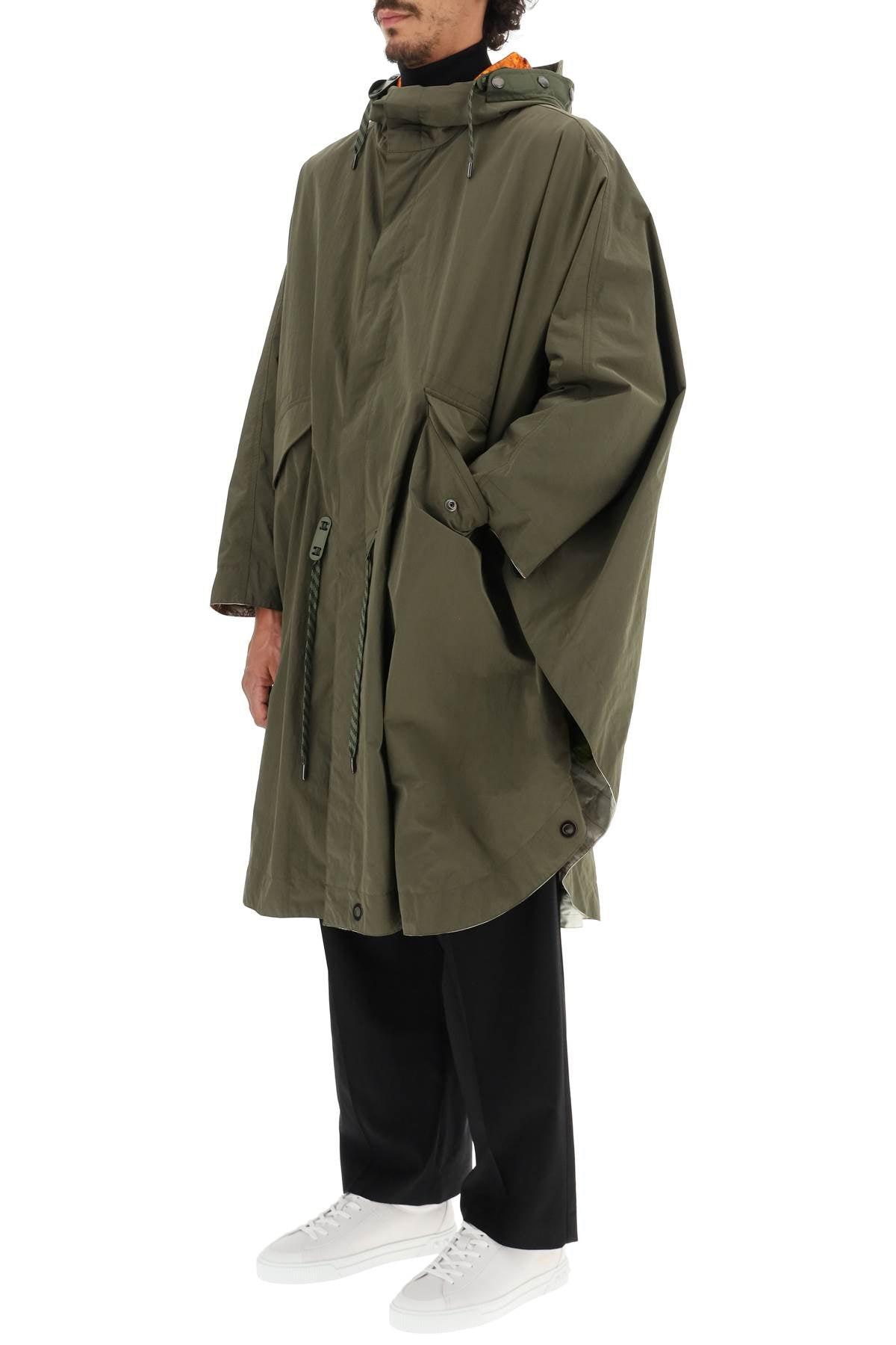 Burberry Cotton Packaway Hooded Cape in Khaki (Green) for Men 