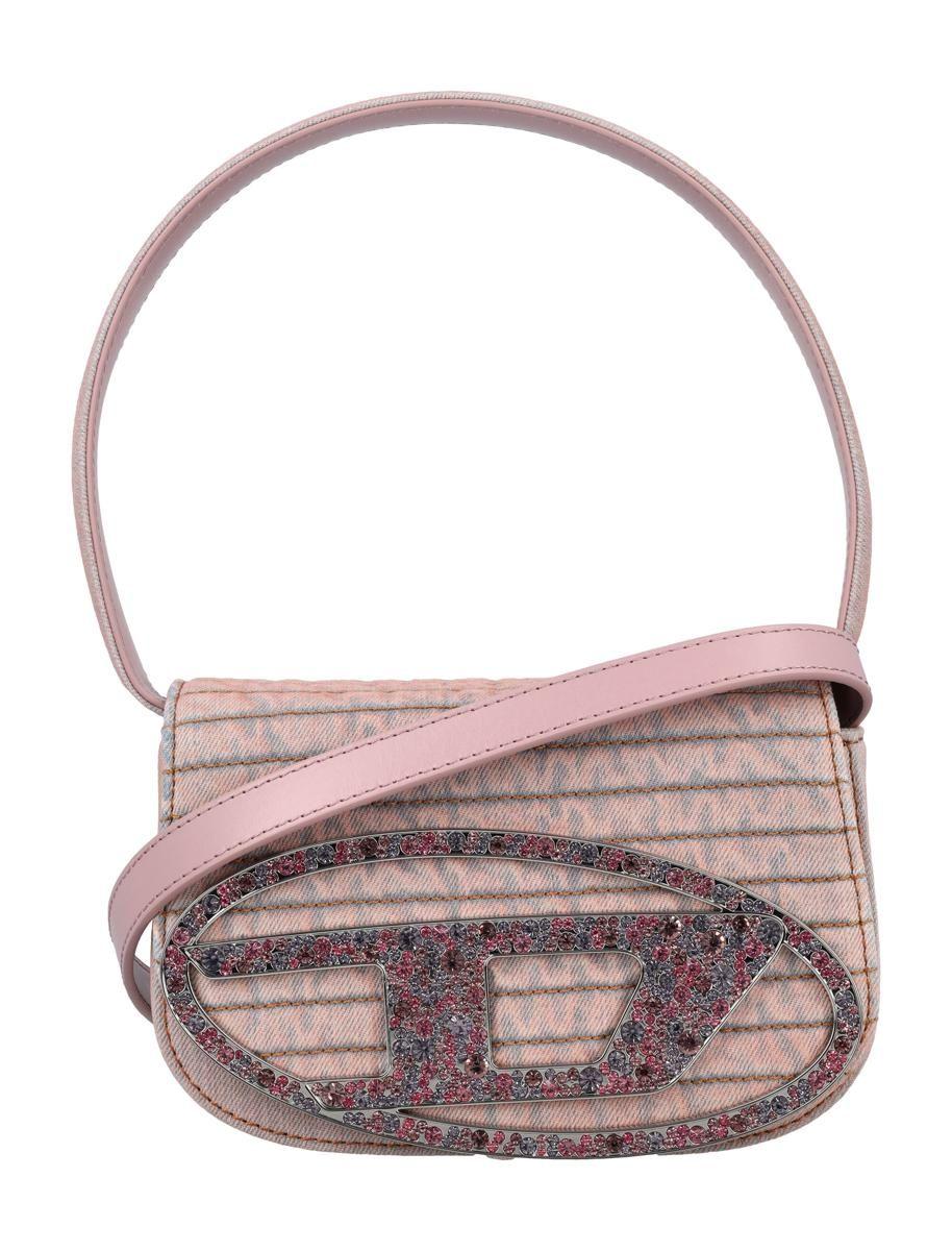 Diesel 1DR カラーデニム ショルダーバッグ ピンク 1DR ショルダー