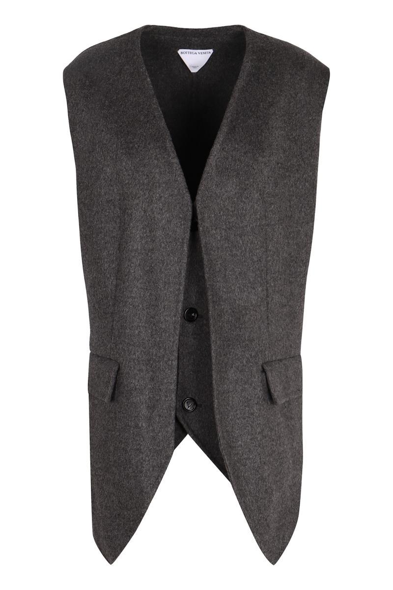 ベスト・ジレ BOTTEGA VENETA Multi-layered wool vest BOTTEGA VENETA Belted wool waistcoat | NET-A-PORTER