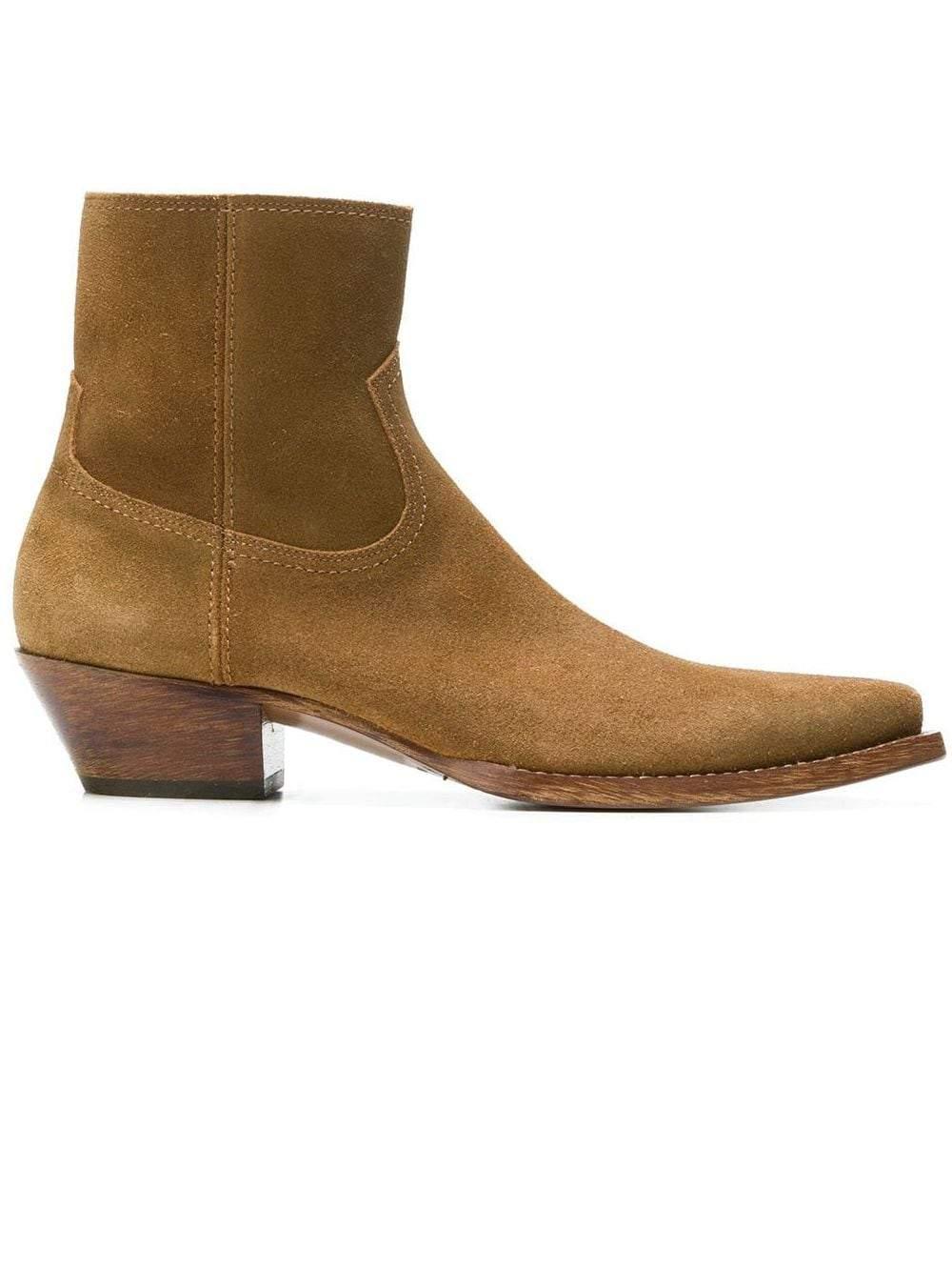 Saint Laurent Leather Lukas 40 Ankle 
