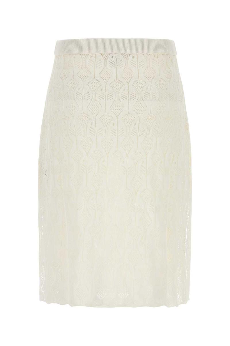 スカート BOTTEGA VENETA YELLOW STRETCH COTTON BLEND SKIRT Bottega Veneta Yellow Stretch Cotton Blend Skirt | italist