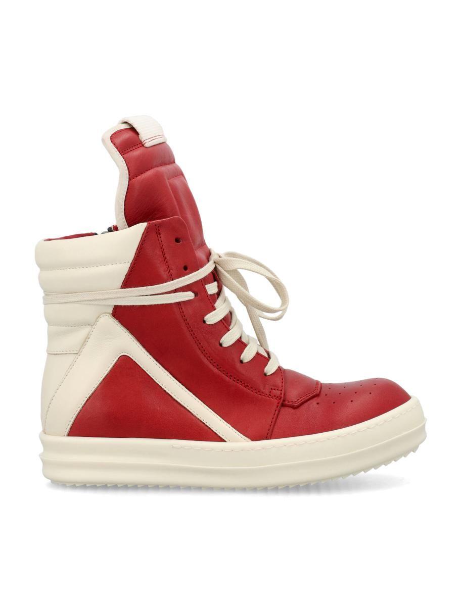 Rick Owens Geobasket in Red | Lyst Rick Owens Geobasket in Red | Lyst