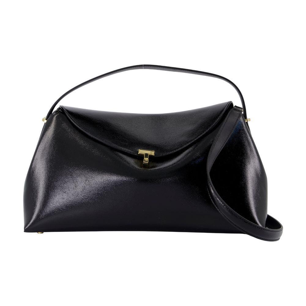 TOTEME T-lock Naplack Top Handle Purse in Black Lyst UK