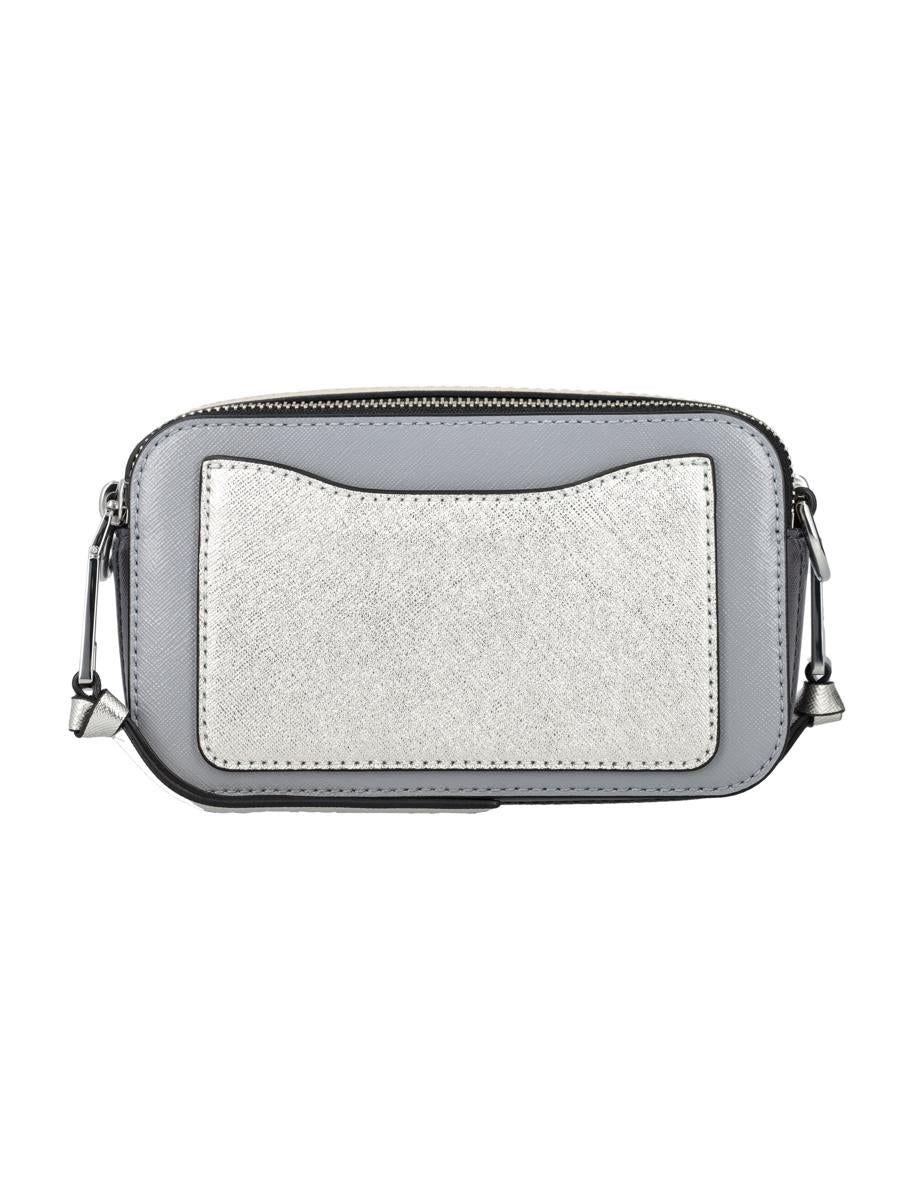 Marc Jacobs The Snapshot Logo Strap Wolf Grey Multi Leather Camera Bag