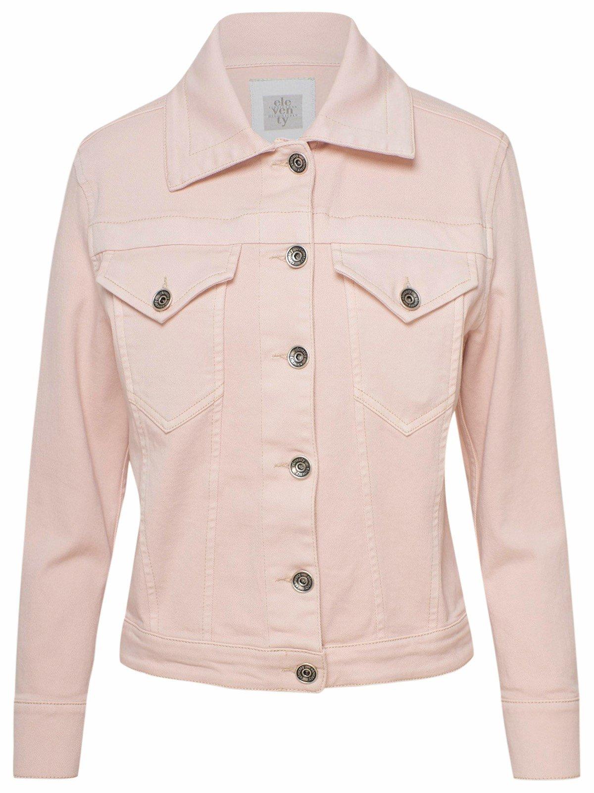 dusky pink denim jacket