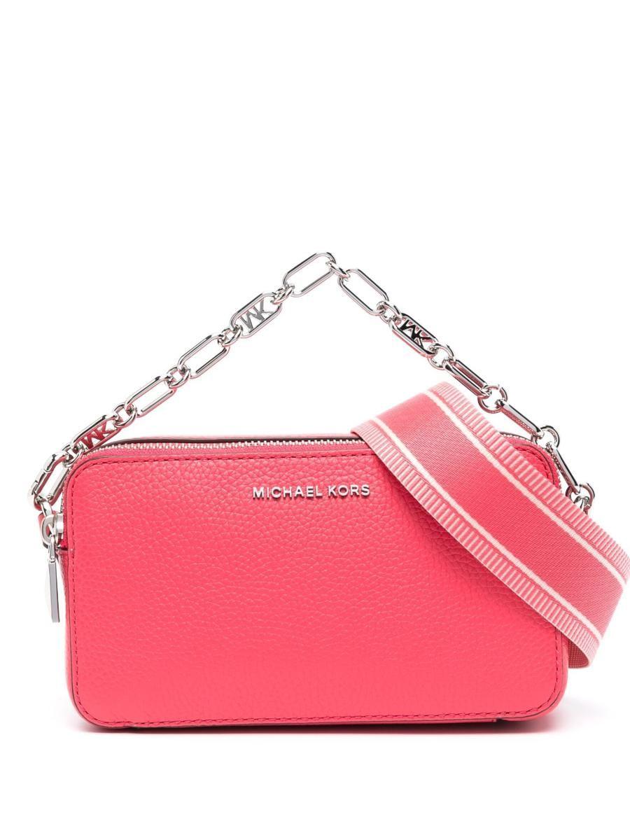 MICHAEL KORS Ava Pink Mauve Leather Crossbody Handbag Shoulder bag Small