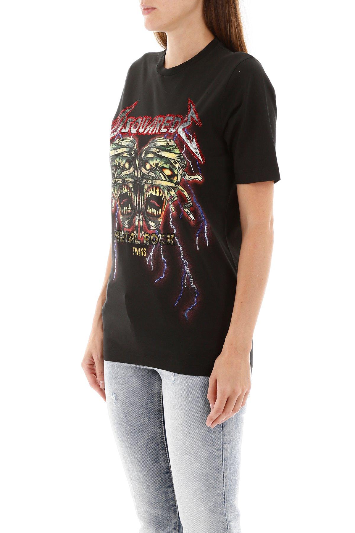 dsquared metal rock t shirt