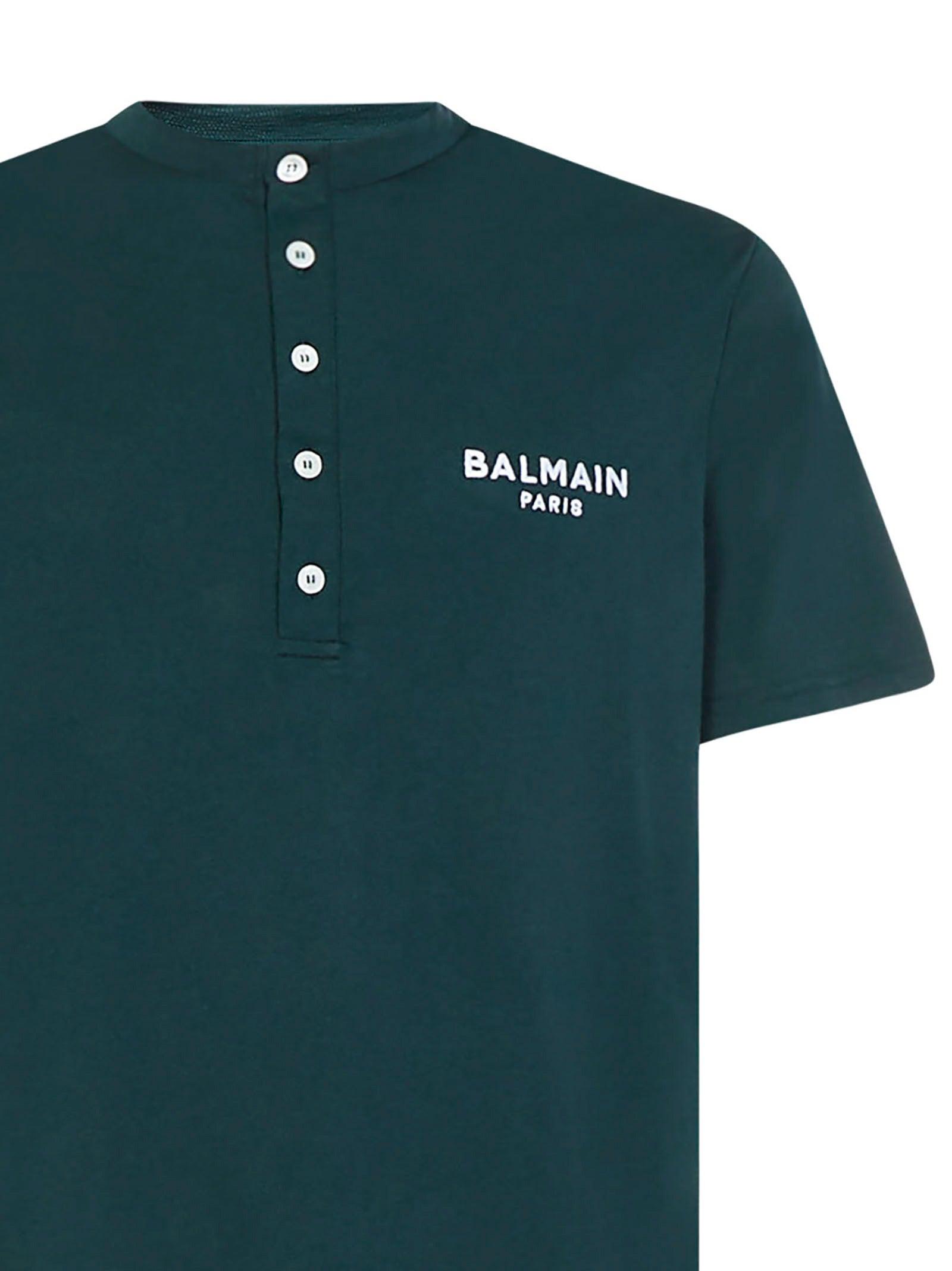Balmain T-shirts And Polos Green for Men | Lyst