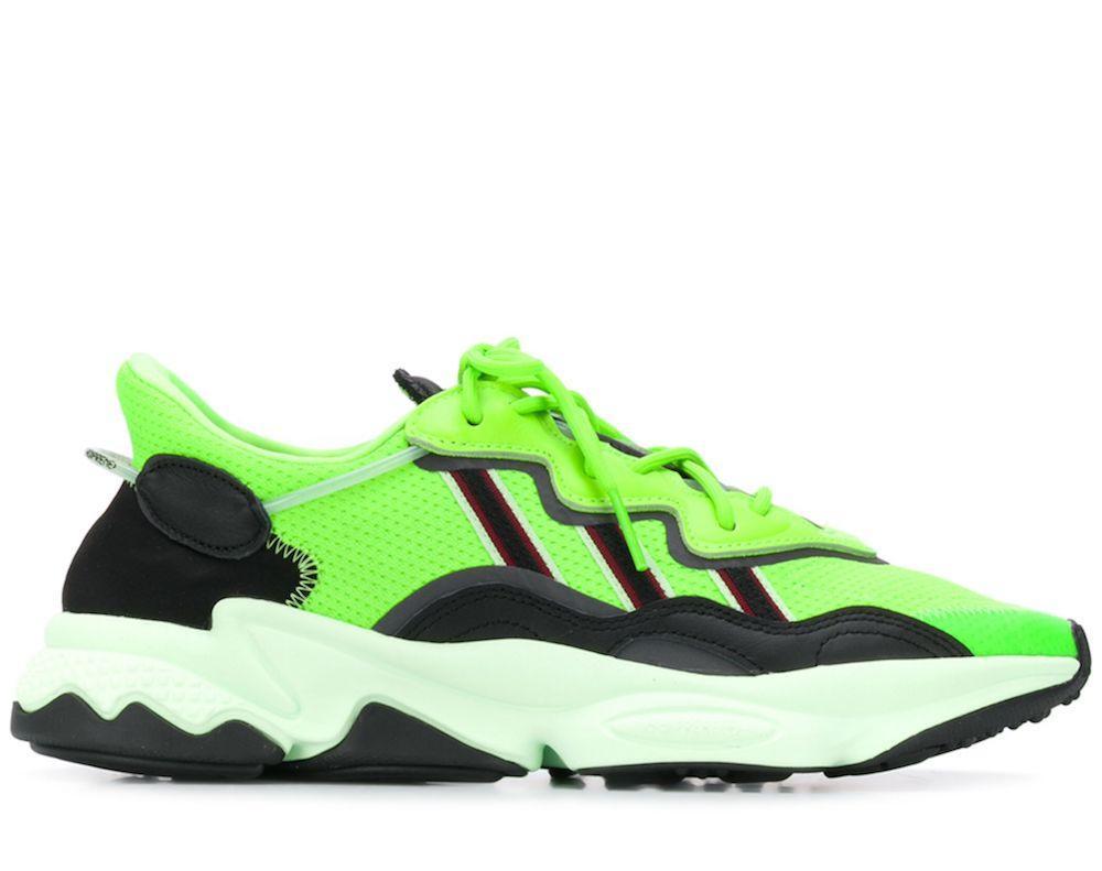 adidas ozweego white solar green