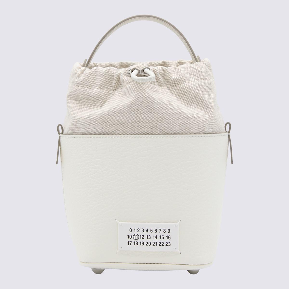 Maison Margiela White Leather 5ac Bucket Small Bag | Lyst