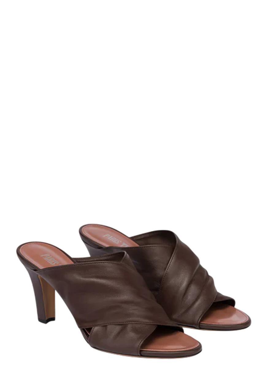 サンダル・ミュール PARIS TEXAS SS25 MARIA MULE T.75 (PX1611 XNPLS GOLD) Mules in gold metallic leather - Paris Texas – Paris Texas US