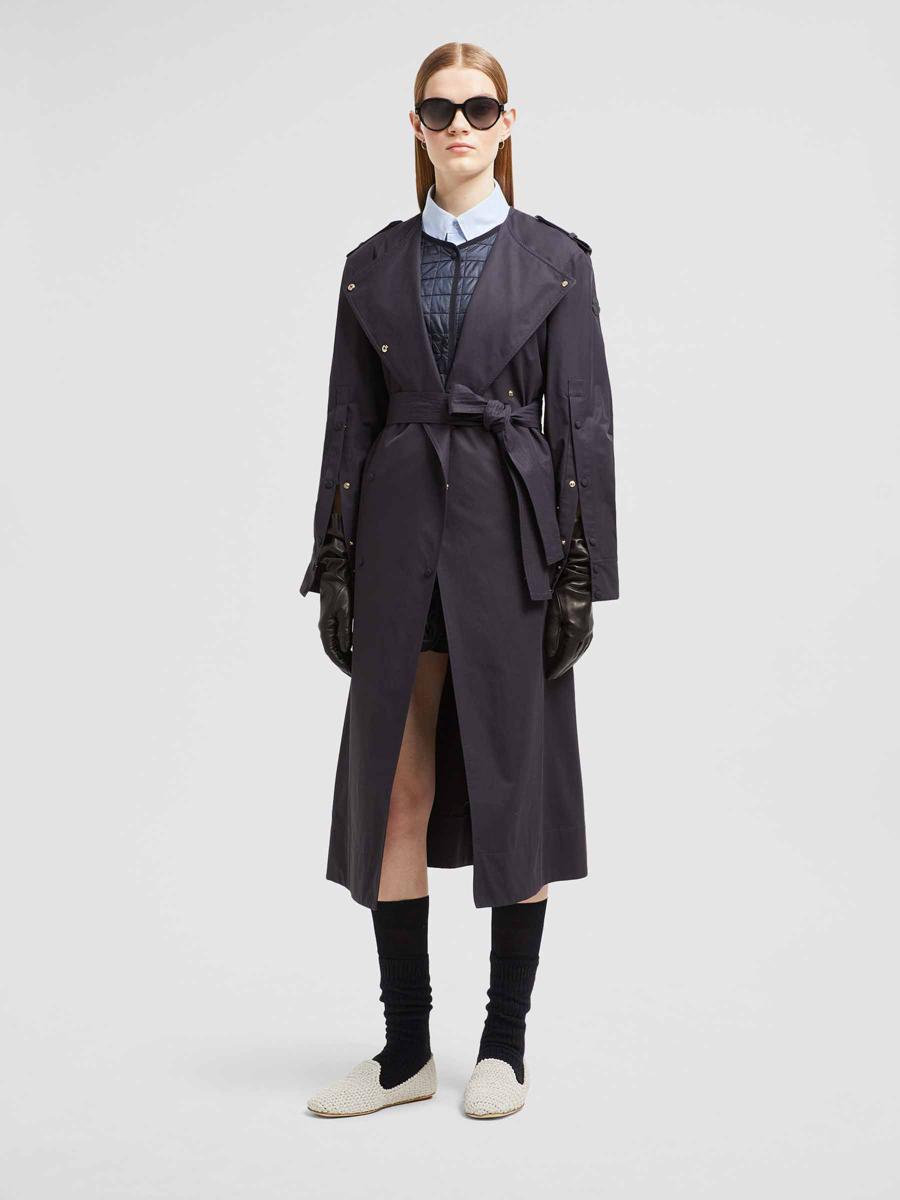 【関税＆送料込み】Moncler Gourdon Mix Trench Coat Gourdon cotton-blend trench coat in beige - Moncler | Mytheresa