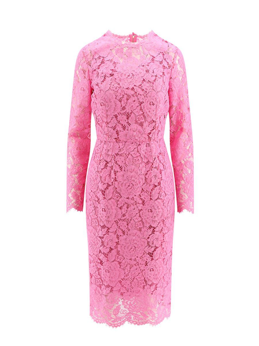Dolce and gabbana pink dress hotsell