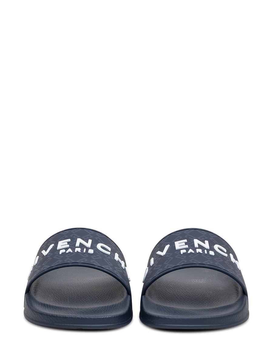 Givenchy blue slides hotsell