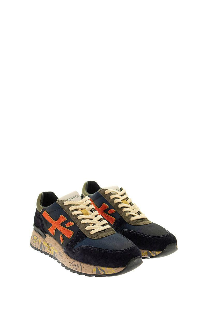 Premiata Mick 5356 Blauw/Multi Herensneakers - Van Arendonk