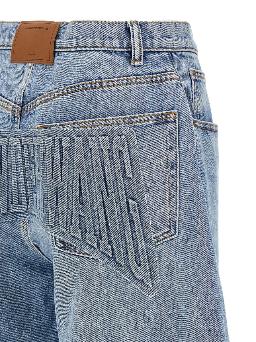 Alexander Wang 'Oversized Rounded' Jeans in Blue Lyst UK