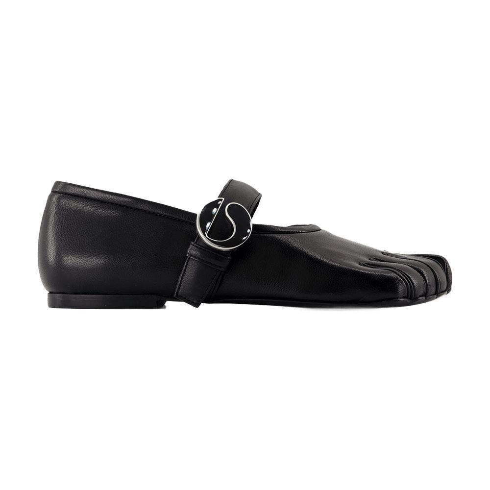 【関税込み】Belt ballerinas - Coperni - Leather - Black Belt Ballerinas – Coperni