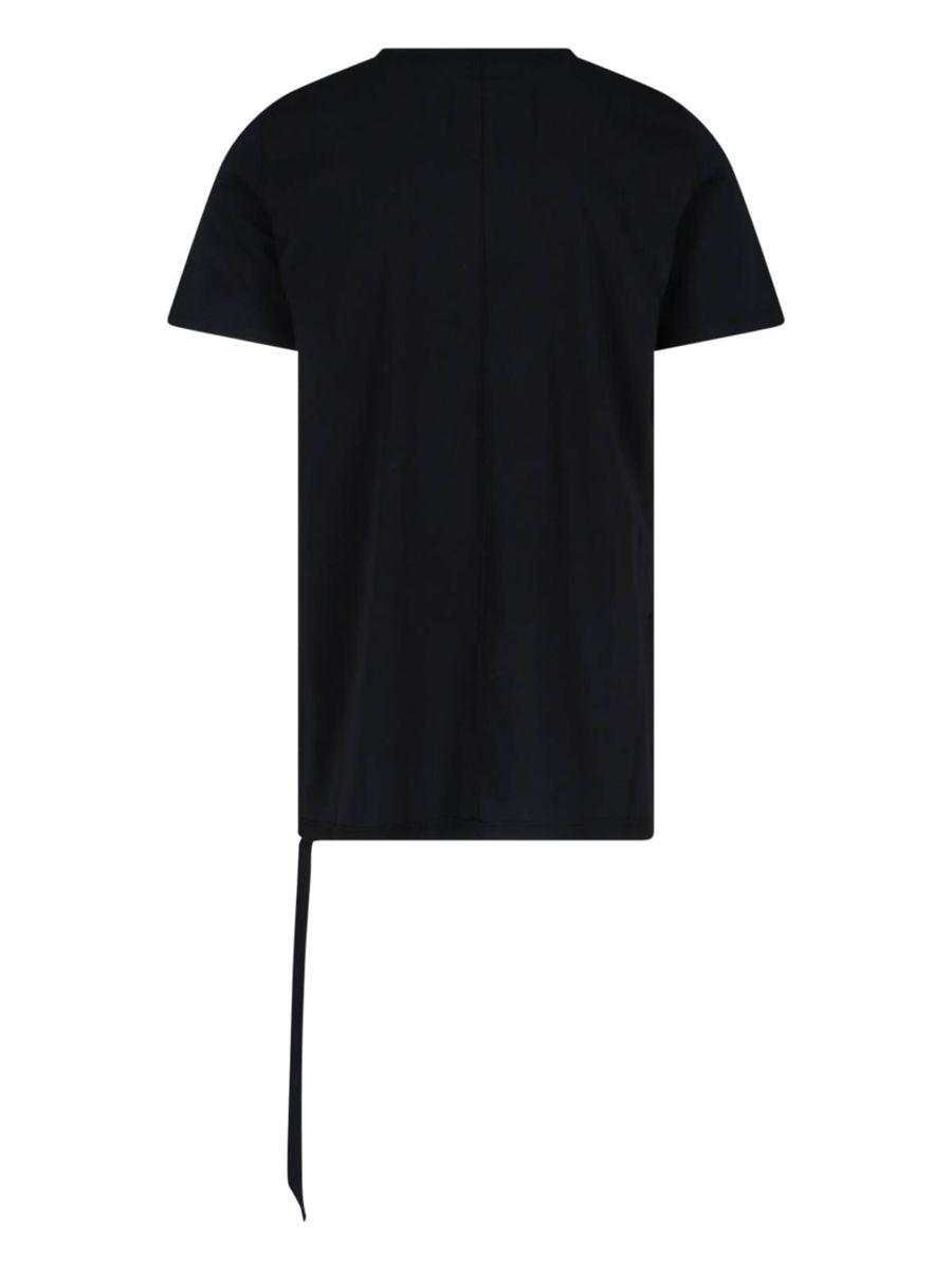 Tシャツ・カットソー RICK OWENS SEMI-TRANSPARENT BLACK COTTON T-SHIRT Rick Owens cotton t-shirt black color at PRM US