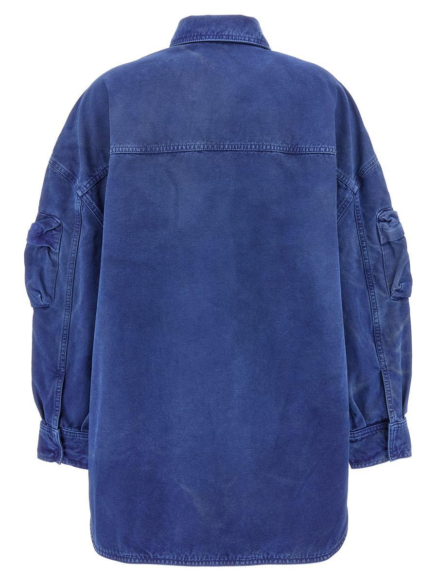 コート THE ATTICO 'Fern' coat Blue the-attico-BLUE-Fern-Coat.jpeg