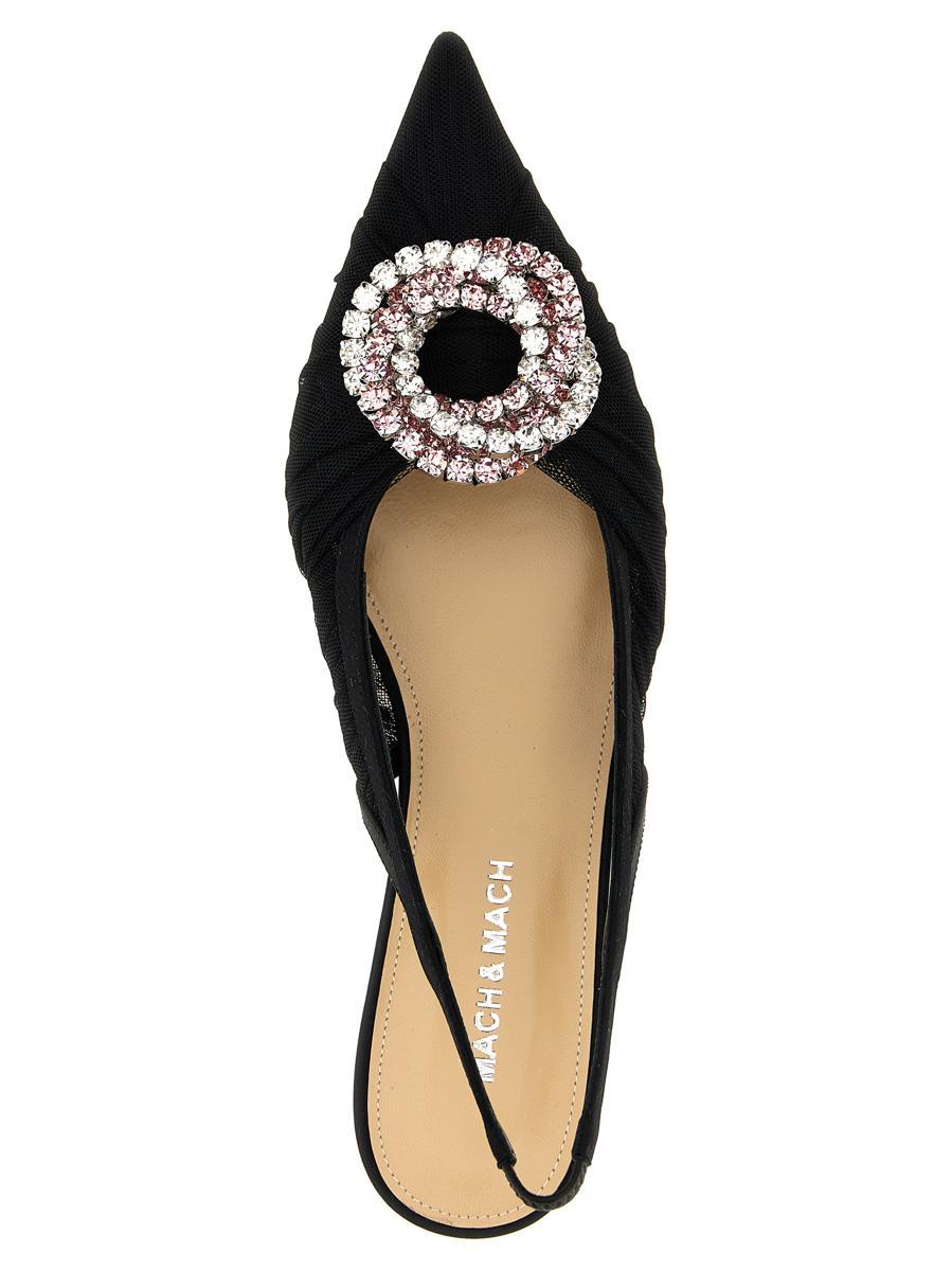 Mach & Mach 'Galaxy' Slingback in Black | Lyst
