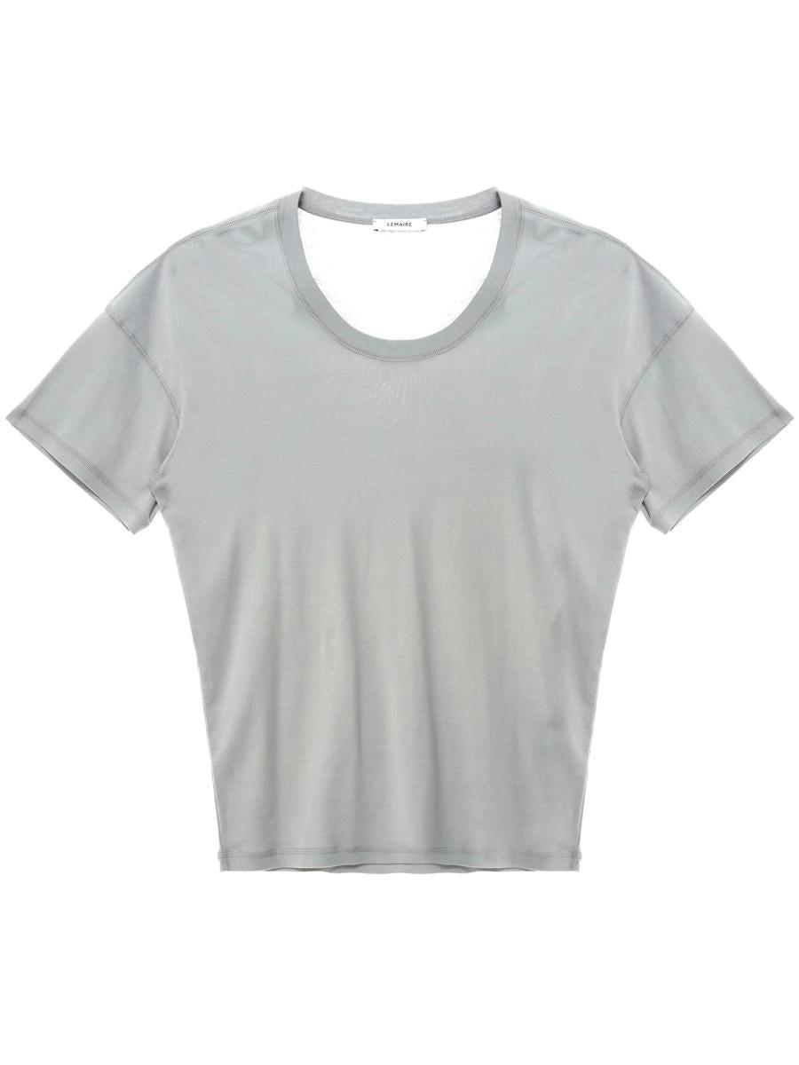 Lemaire Rib T Shirt To1146Lj1016 in Gray | Lyst