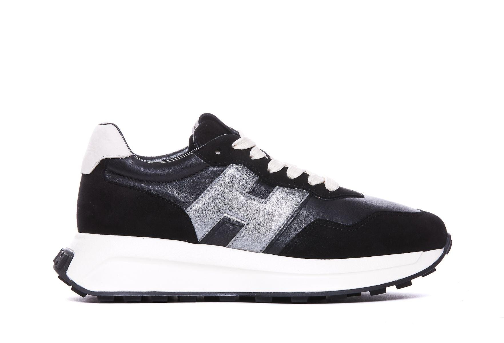 Hogan And Leather H641 Sneakers in Black Lyst UK