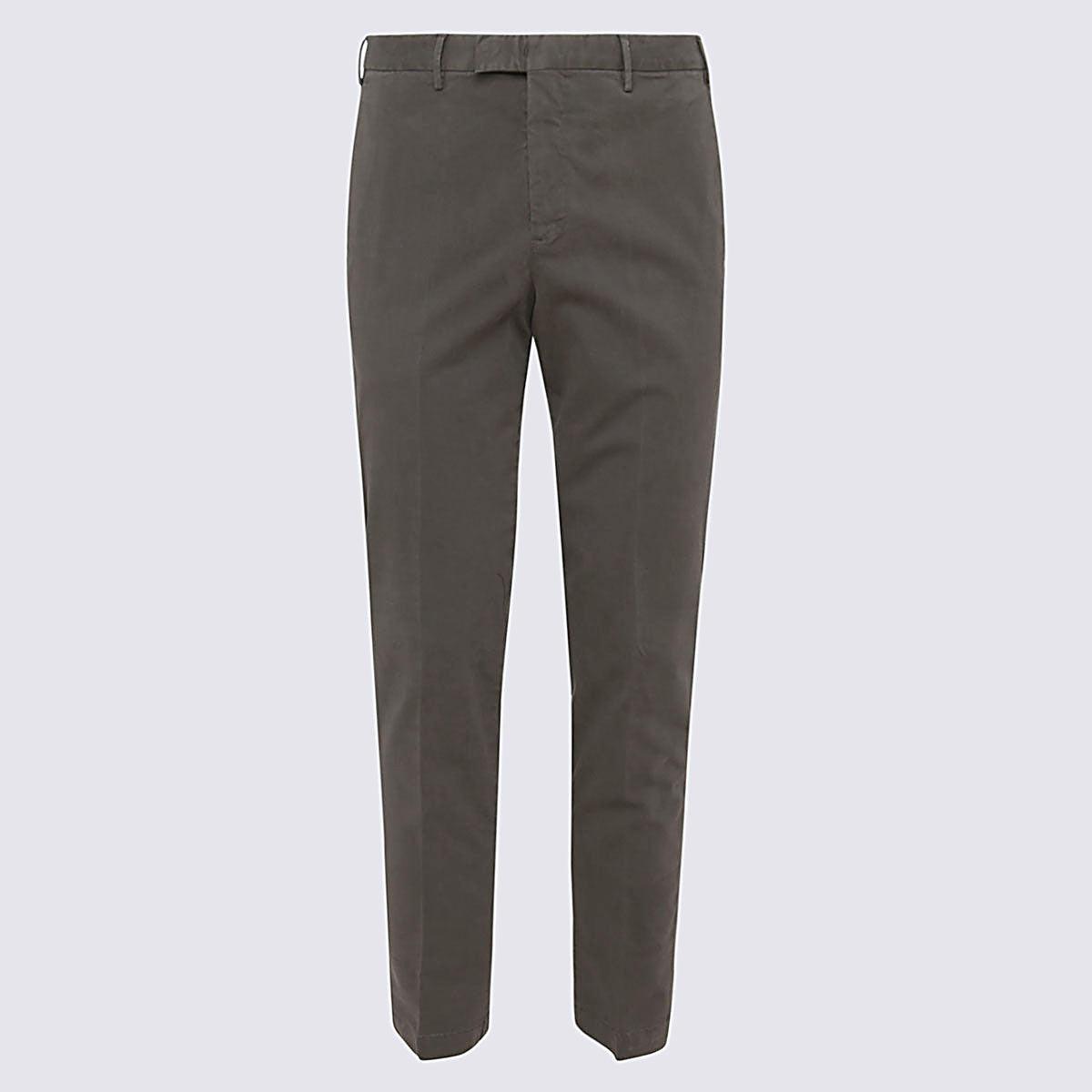 PT Torino Cotton Trouser in Green Womens Clothing Trousers Slacks and Chinos Full-length trousers 